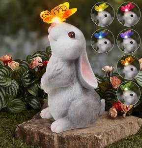 Bunny with Butterly Statue