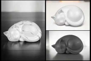 Sleeping Cat Cremation Urn