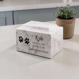 Carerra Dog Prints Personalized Urn