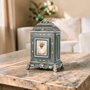 Vintage Style Photo Urn